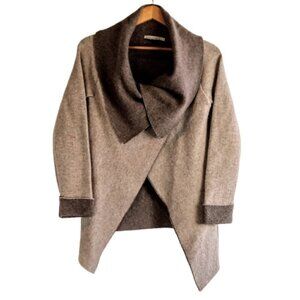 Chiaramente Italian Wool Shawl Neck Sweater